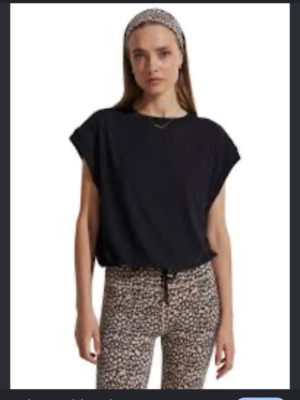 62. Varley ferndale Drawstring Hem Top